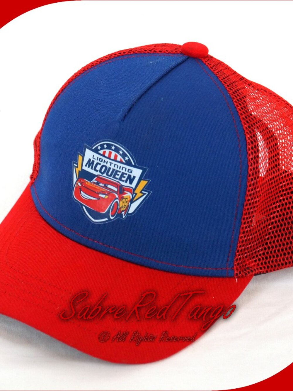 NWOT Disney Pixar Cars Lightning McQueen Adjustable Baseball Cap Hat